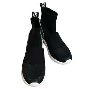 Michael Kors Sterling Bootie Textured Knit Black/Silver